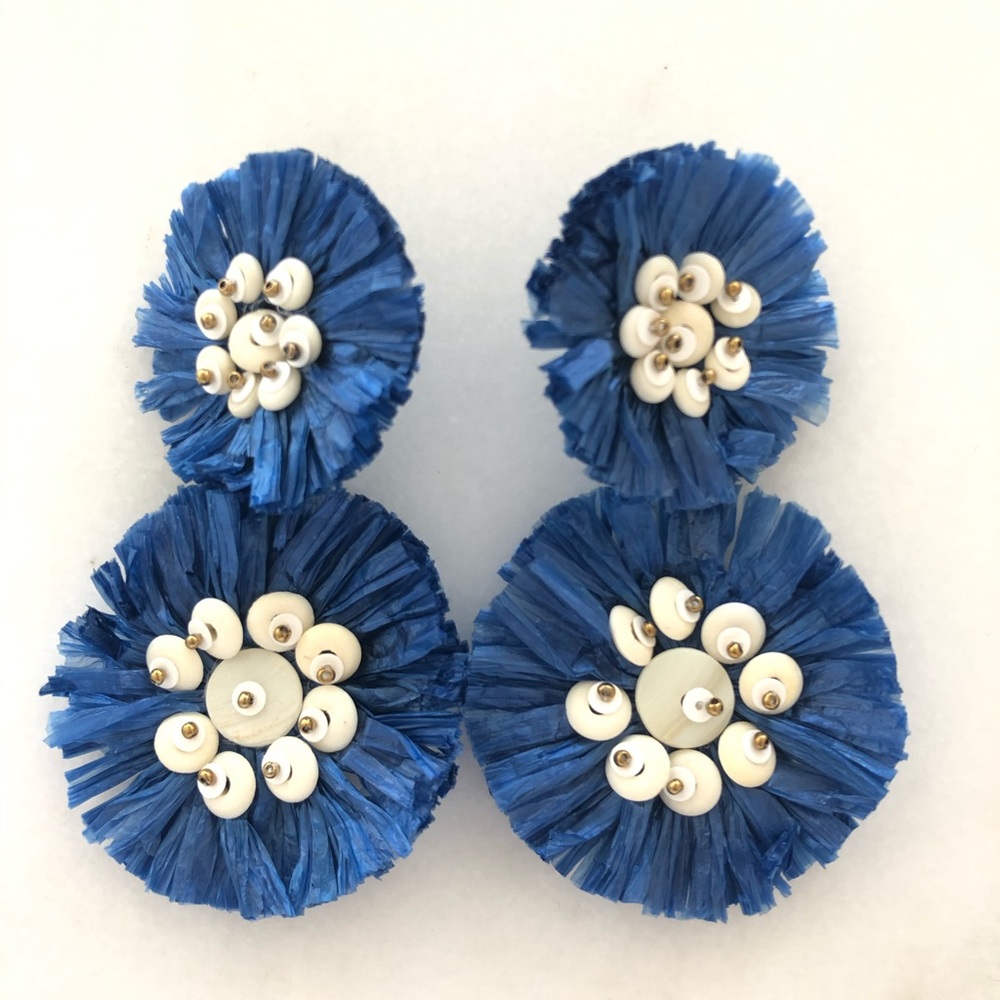 Roller Rabbit Raffia Earrings